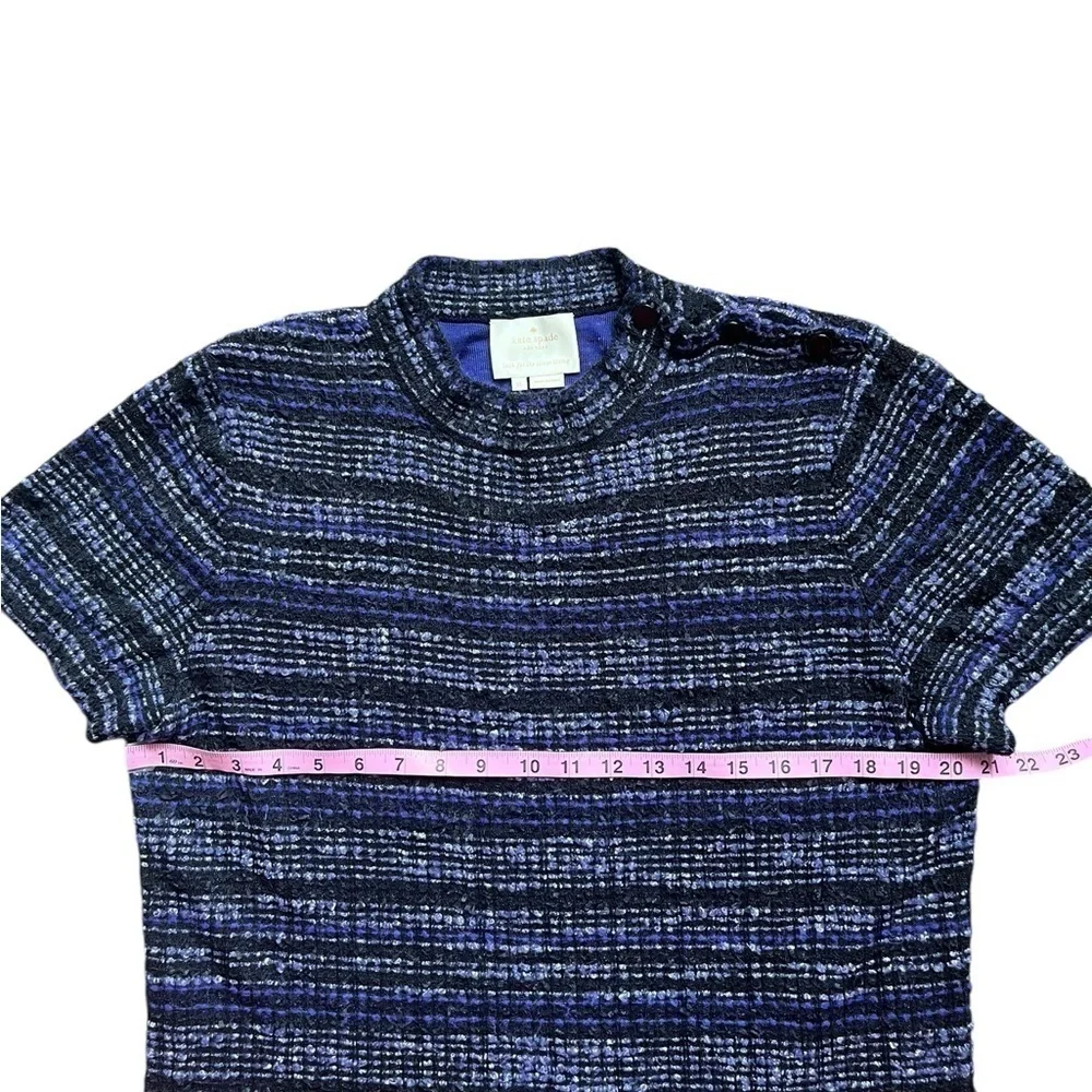 Kate Spade, Tweed Texture Knit Dress, Purple size XLarge.